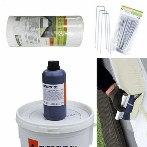 MBM KIT DE POSE DE PELOUSE Artificielle 10 Kg De Colle + 25 M De Bande De Jonction + 20 Piquets 1 MBM KIT DE POSE DE PELOUSE Artificielle 10 Kg De Colle + 25 M De Bande De Jonction + 20 Piquets