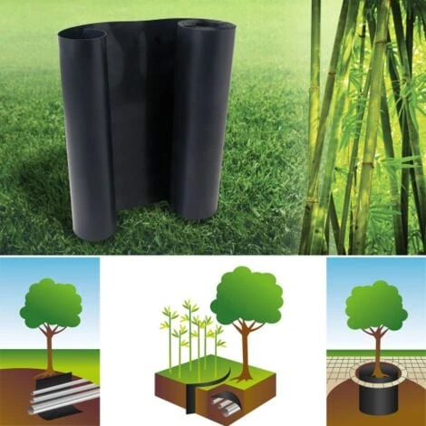 Barrière Anti-racines Bambou 5m 800gr Anti-rhizomes H.60 Cm 2 Barrière Anti-racines Bambou 5m 800gr Anti-rhizomes H.60 Cm – Image 2