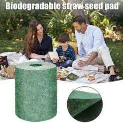 20x300Cm Tapis De Graine D Herbe Biodegradable Pelouse De Jardinage De Pique-Nique Tapis De Plantation Solution De Croissance