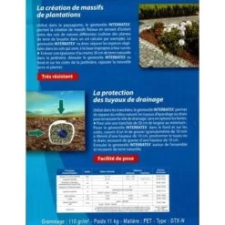 Géotextile 2 Mètre De Large 110 Gr / M2 (vendu Au Mètre) 8 Géotextile 2 Mètre De Large 110 Gr / M2 (vendu Au Mètre) -Bostikhost Magasin 4488425 4