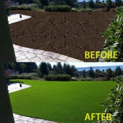 Gazon Tapis De Graines D'herbe Biodégradable Tapis De Paille Engrais Jardin Pique-nique Pelouse Arrière-cour Plantation Grandir - 3m -Bostikhost Magasin 77337720 3