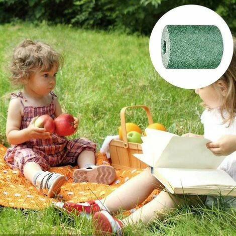 OAAO Tapis D'herbe Biodégradable 2PCS, Tapis D'herbe Verte Pour Pique-nique, Tapis De Germination Des Plantes Pour La Culture De Graines D'herbe Dans Le Patio, La Pelouse, Le Jardin, Le Patio (10M 0.2 3 OAAO Tapis D'herbe Biodégradable 2PCS, Tapis D'herbe Verte Pour Pique-nique, Tapis De Germination Des Plantes Pour La Culture De Graines D'herbe Dans Le Patio, La Pelouse, Le Jardin, Le Patio (10M 0.2 – Image 3