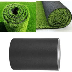 Bande Adhésive De Gazon Synthétique 150mmx10m Ruban Adhésif D'herbe Tapis (2 Couleurs)(Black) 9 Bande Adhésive De Gazon Synthétique 150mmx10m Ruban Adhésif D'herbe Tapis (2 Couleurs)(Black) -Bostikhost Magasin 92911415 5