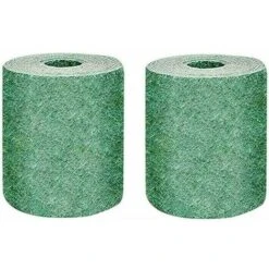 2 Pack Rouleau De Tapis De Semences De Gazon, Tapis De Culture D'herbe Biodégradable , Tapis De Semences De Gazon Engrais Jardin Pique-nique Jardinage Tapis De Plantation De Pelouse 20 × 100